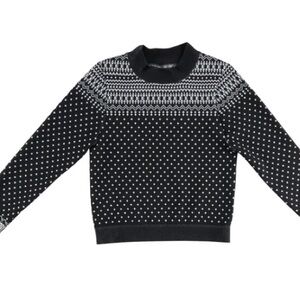 Brand New Black and White Patterned Ski Top